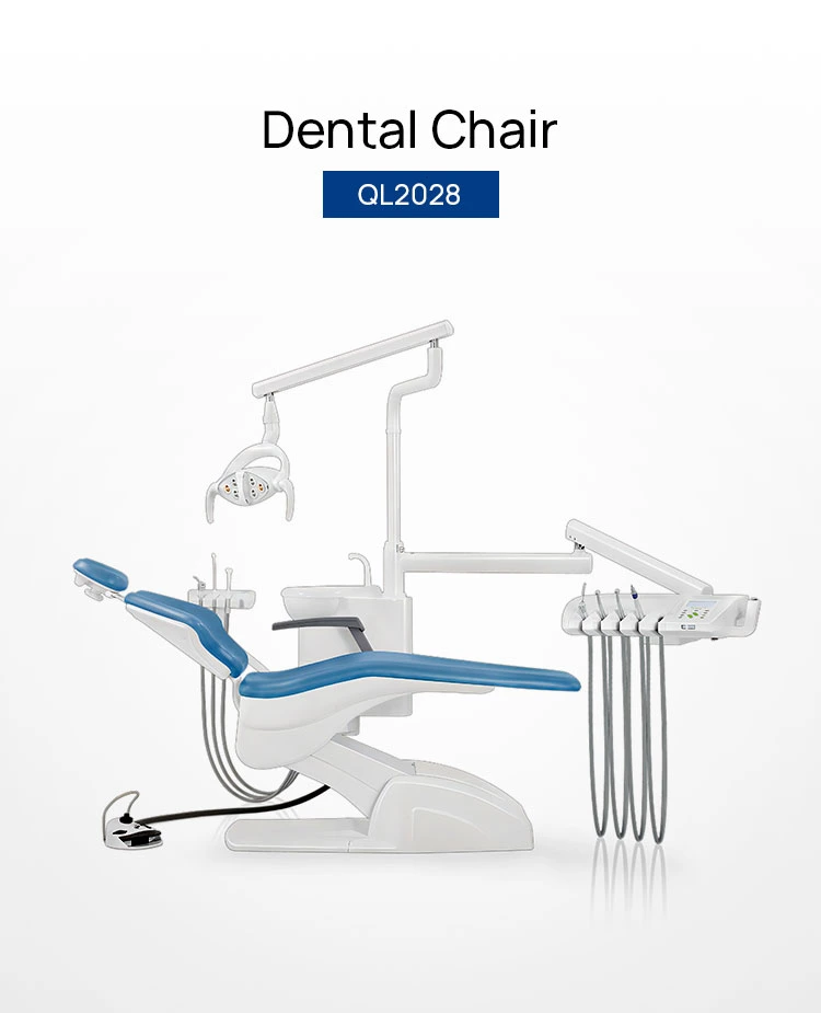 CE Certified Hard Leather Dental Unit with Computer Controlled Dental Chair
