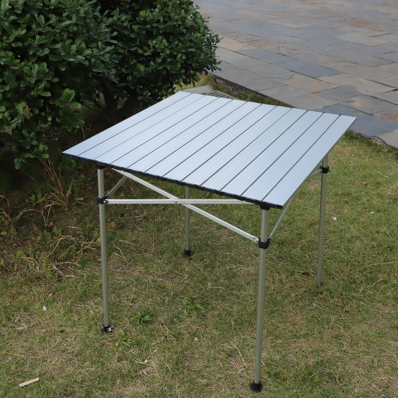 Wholesale Portable Aluminium Picnic Lightweight Square Folding Camping Table with Carry Bag