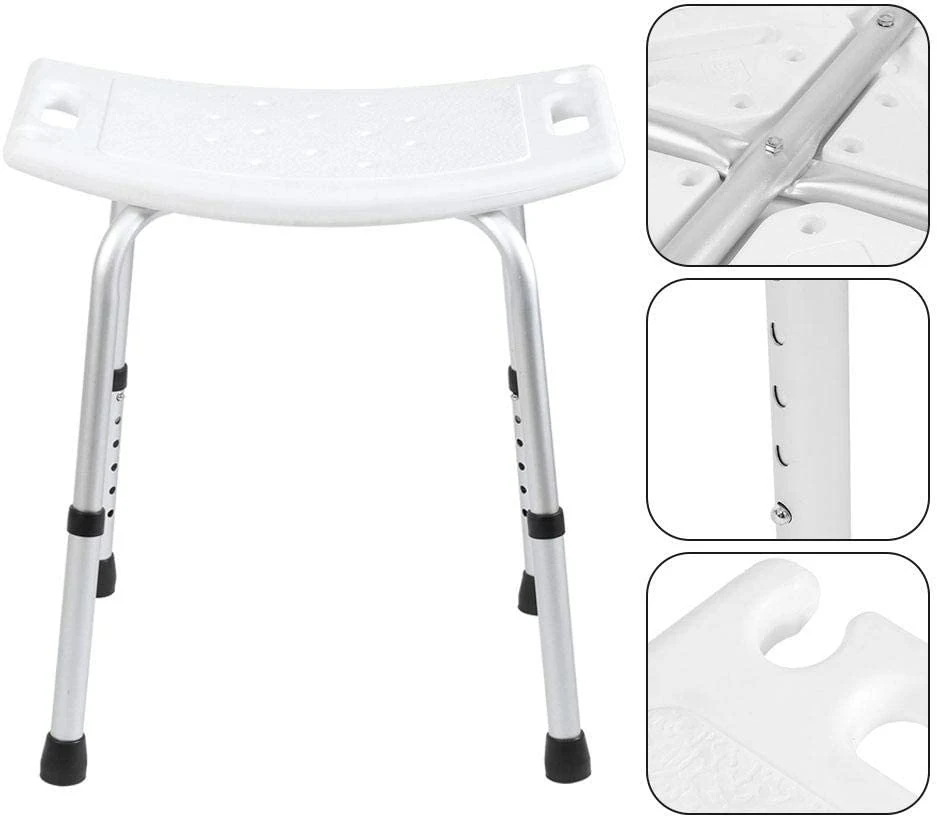 White CE Approved Brother Medical Carton Sliding Shower Chair for Elderly