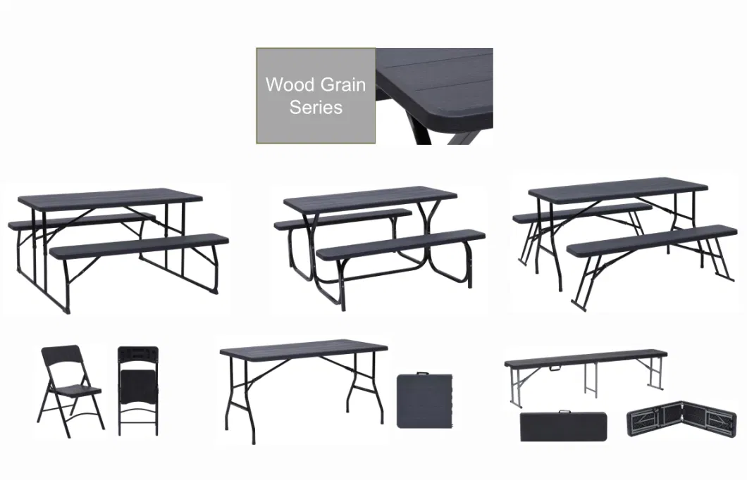 Garden Solid Wooden Banquet Events Beer Dining Table and Bench Set for Restaurant