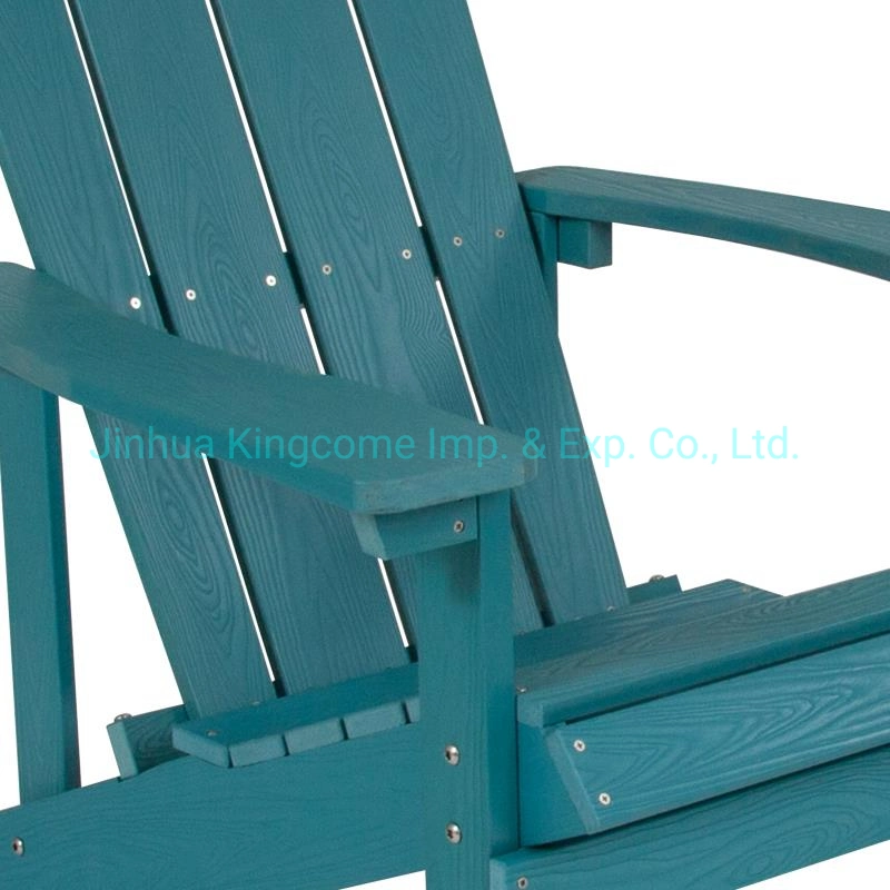 Outdoor Patio Plastic Wood Adirondack Garden Leisure Chair Cheap Price Low Price Beach Chair Kd Plastic Chairs in Cafes and Restaurants in Sea Foam