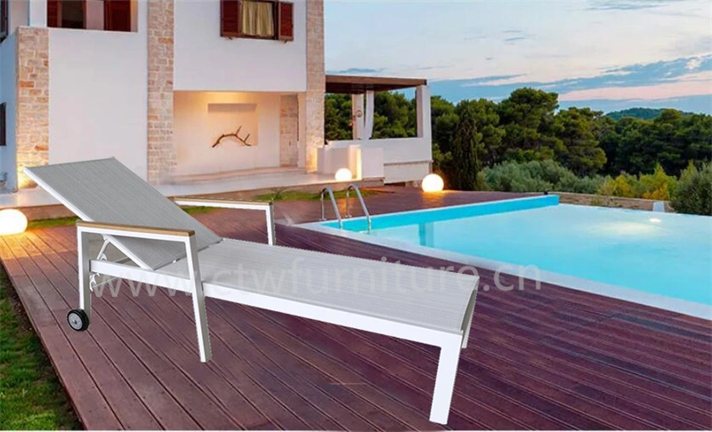 Factory Chaise Lounge Chair Luxury Outdoor Furniture Swimming Pool Sun Loungers