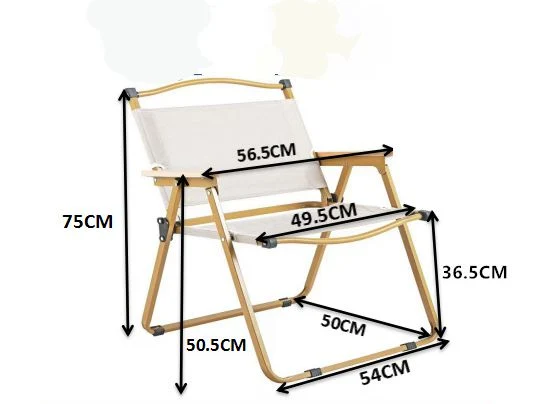 Free Set-up Steel Pipe Fishing Chair Art Sketch Team Travel Portable Folding Camping Chair Outdoor Beach Chair with Side Table