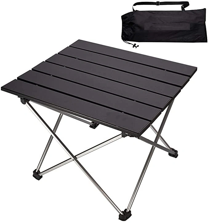 Collapsible Beach Table Folding Side Portable Camping Table with Carry Bag