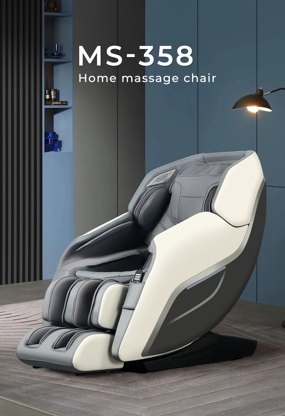 Factory Direct Antigravity Recliner Full Body Airbags Massage Chair SL Rail