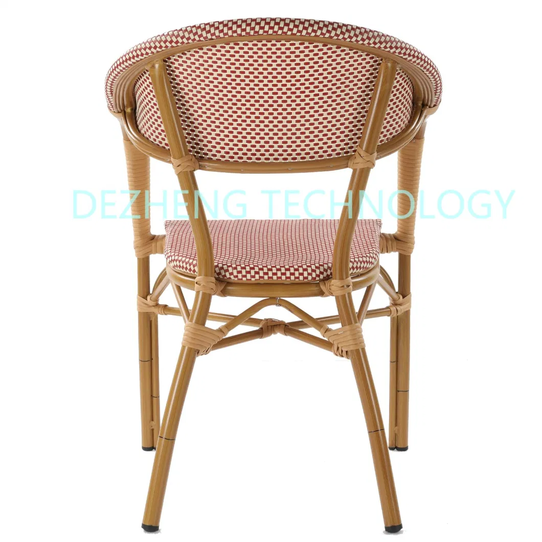 Designer Washable Portable Outdoor Nordic Rattan Stacking Dining Chair