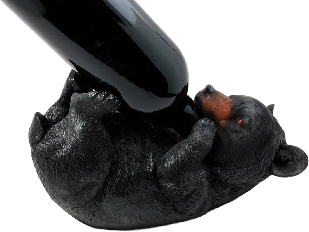 Decorative Sexy High Heel Shoe Wine Holder Polyresin Animal Wine Bottle Stand