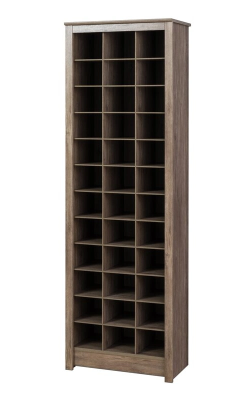 Nova 36 Shelves Laminate Veneers Tall Shoe Rack, Store High Heels / Sneakers / Sandals / Dress Shoes / Flats