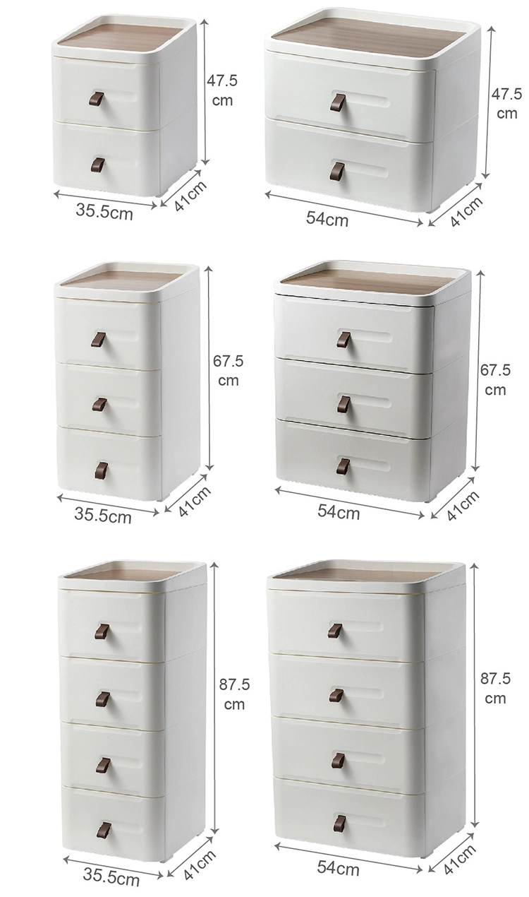 Large Size Tall Storage Plastic Nordic Modern Household Simple Bedside Cabinet