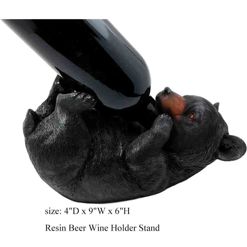 Decorative Sexy High Heel Shoe Wine Holder Polyresin Animal Wine Bottle Stand