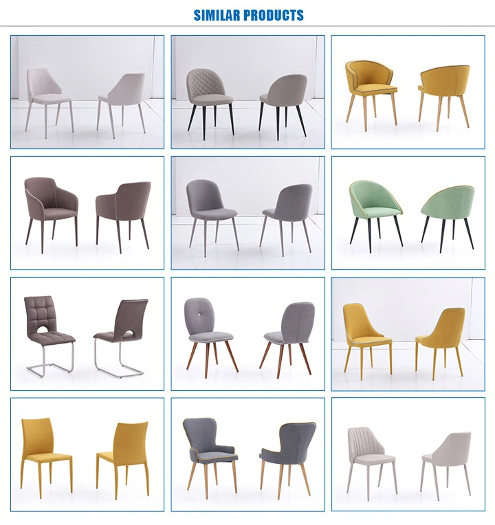 Modern Home Upholstered Dining Chair with Arms