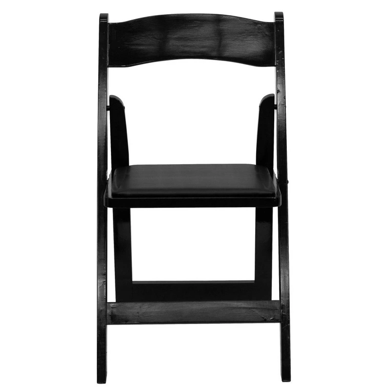 Outdoor Black Color Foldable Wood Wedding Folding Dining Chair