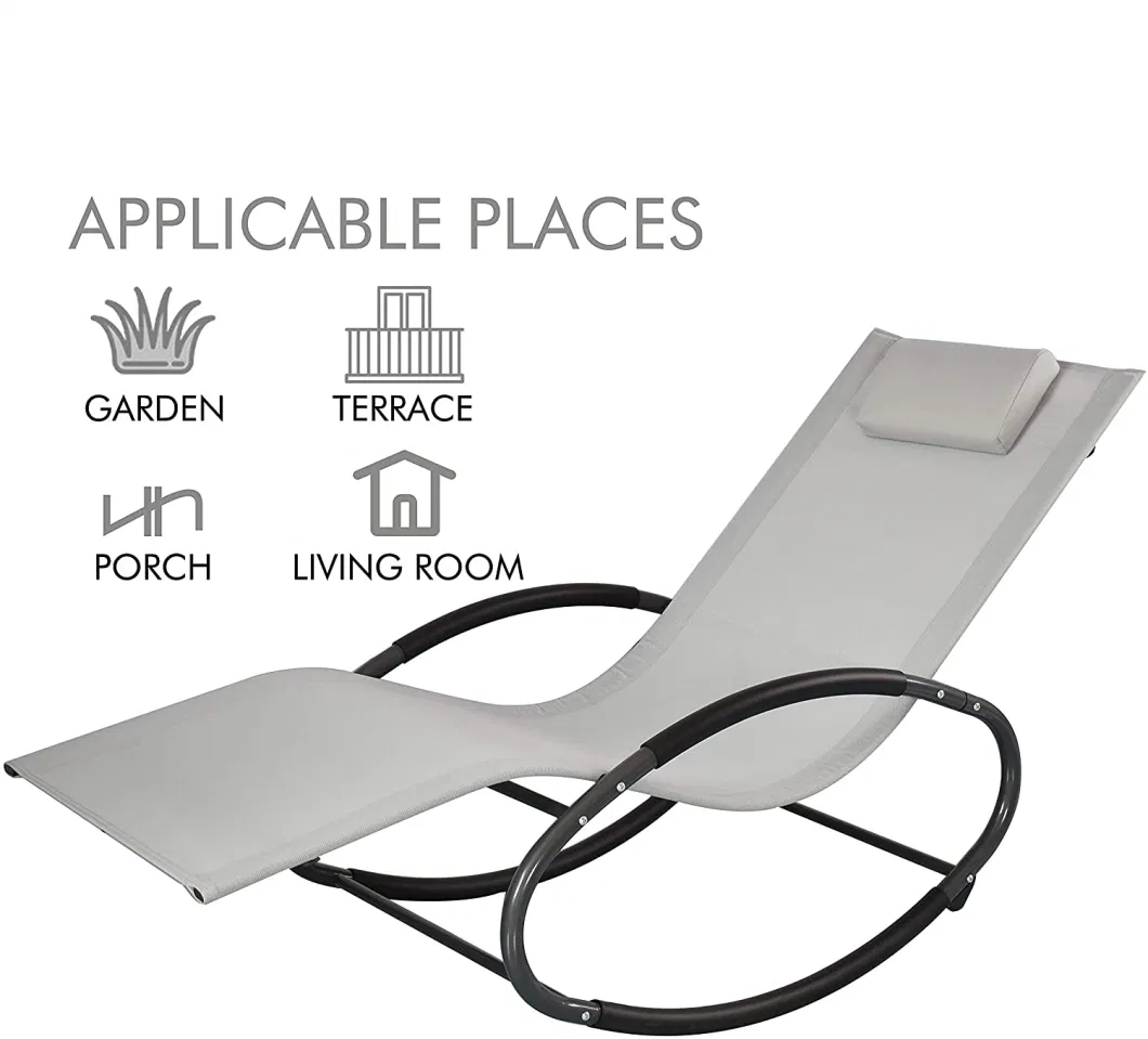Leisure Recliner Folding Rocking Chair Sun Lounger for Pool Side High Quality Chaise
