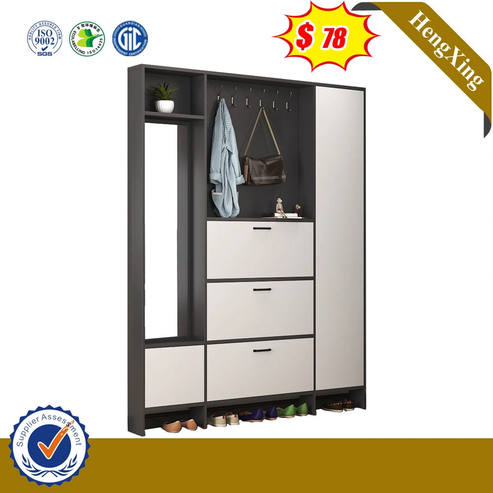 Custom Ultra Thin Shoe Cabinet Simple Large Capacity Cothes Hat Porch Cabinet with Mirror