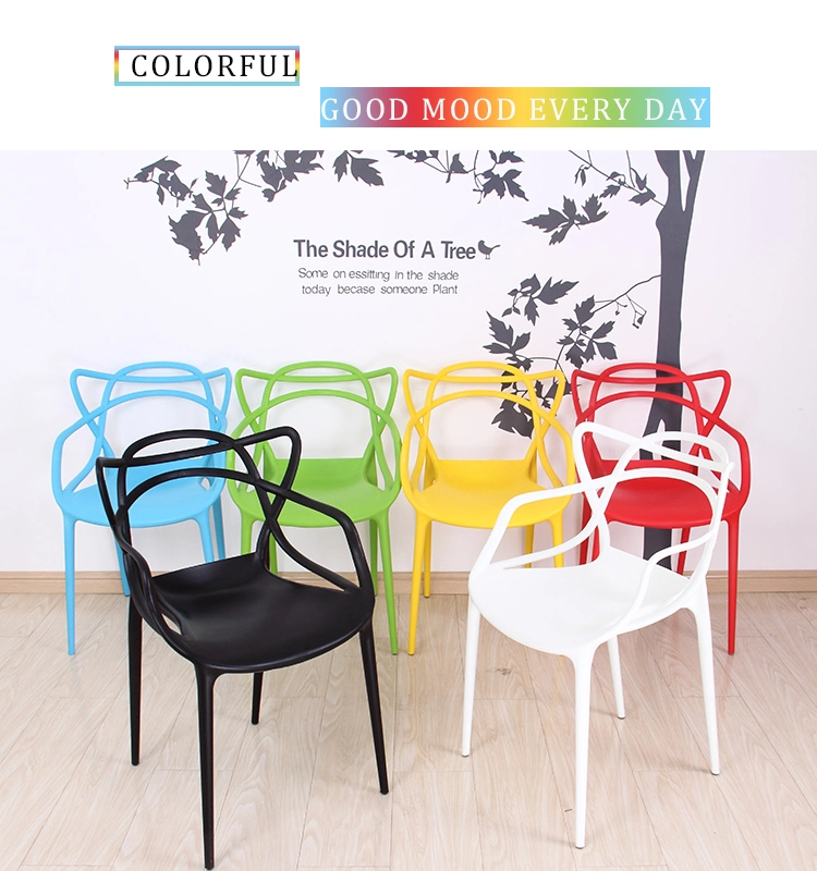 Free Sample Luxury New Contemporary High Quality Colored Stackable Plastic Restaurant Dining Chairs