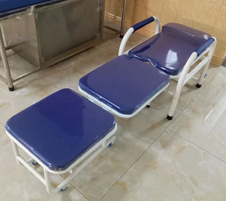 High Quality Professional Collapsible Accompany Patient Hospital Escort Transfusion Medical Chair