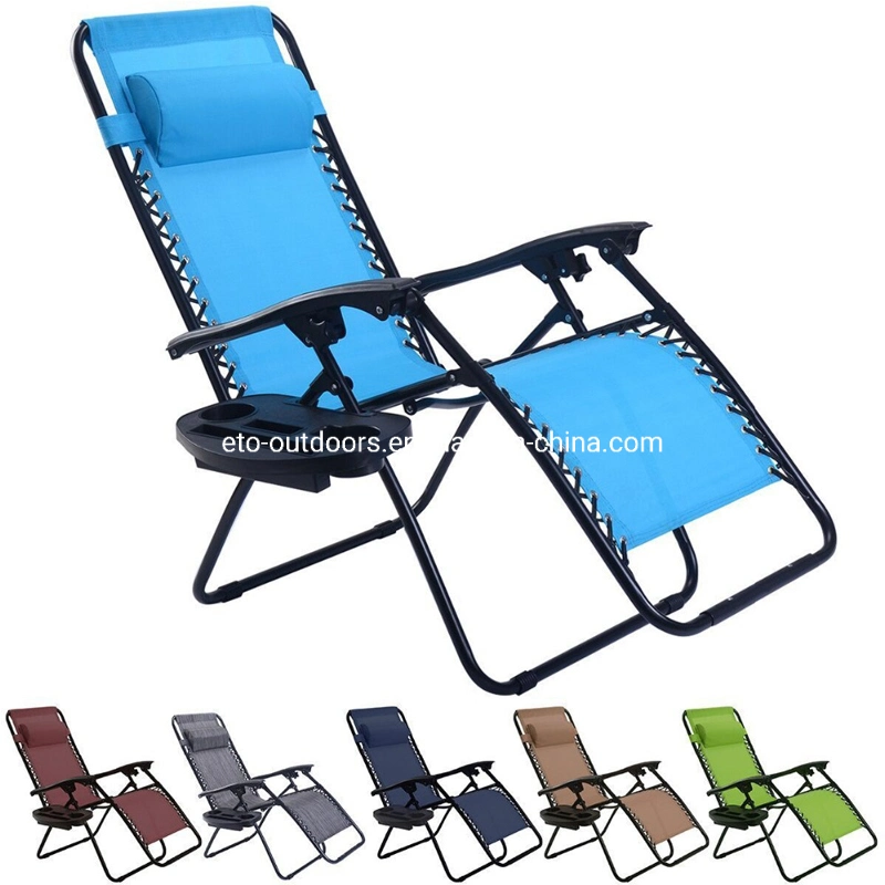 2 Packed Folding Patio Zero Gravity Chair Leisure Deck Chair Chaise Longue Chair Sling Chair