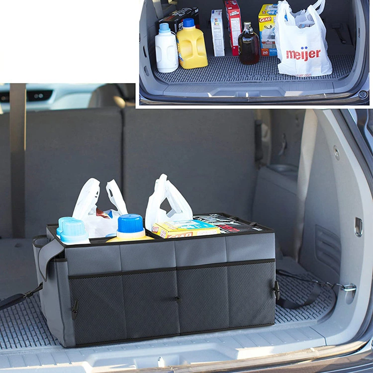 Storage Bag Organiser for Organizer, Backseat Hold Luggage in Place Boot with Cool Foldable Collapsible SUV Car Trunk Organizer