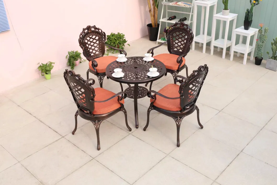 Outdoor Tables and Chairs The Leisure Place Outside The Home Stay Facility Outside The Balcony Waterproof Sunscreen Milk Tea Shop Open Tables and Chairs