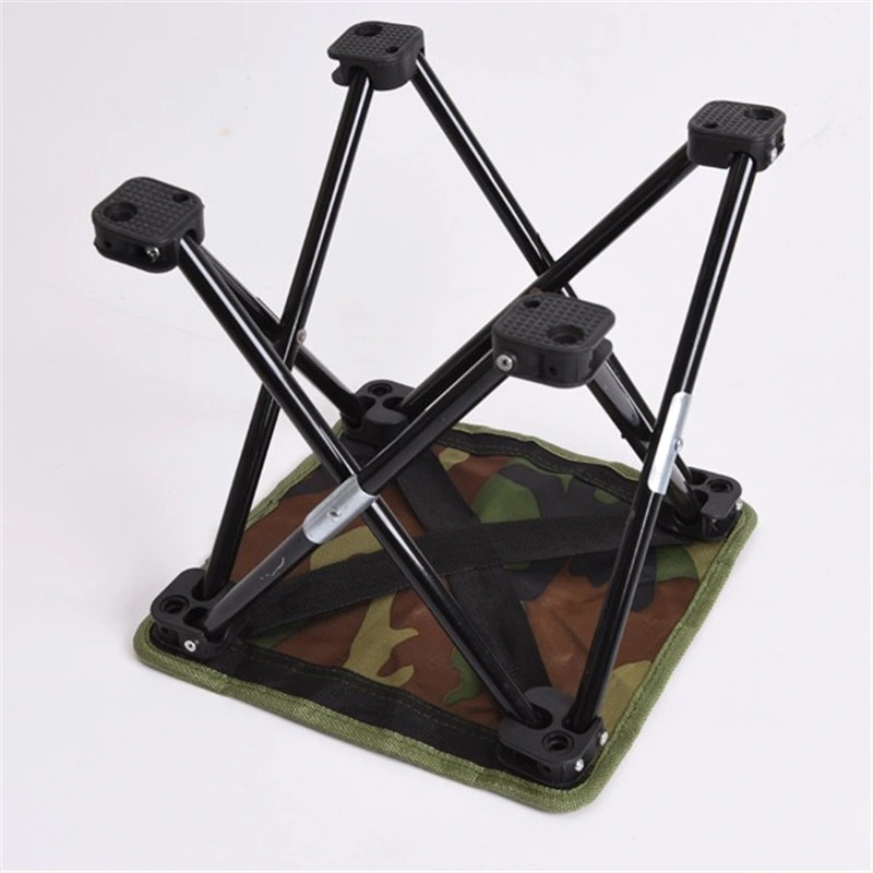 Camping Hiking Beach Portable Fishing Chair Camouflage Folding Stool Recreational Fishing Gear