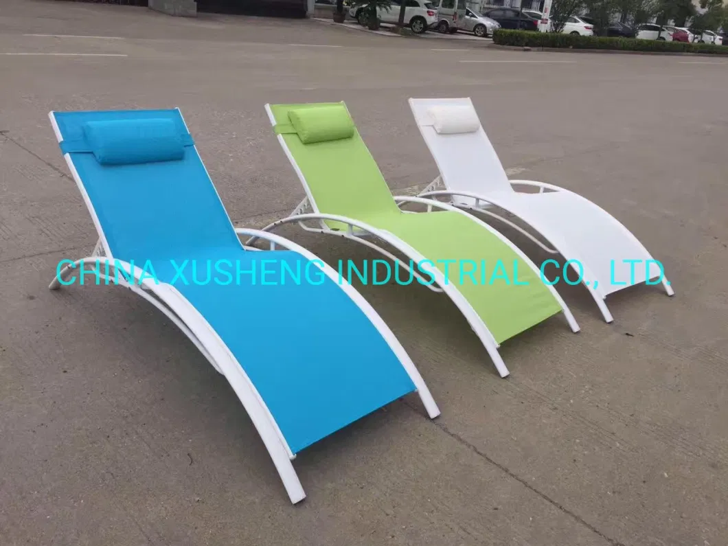 Outdoor Garden Foldable Sun Lounge Beach Textilene Chair