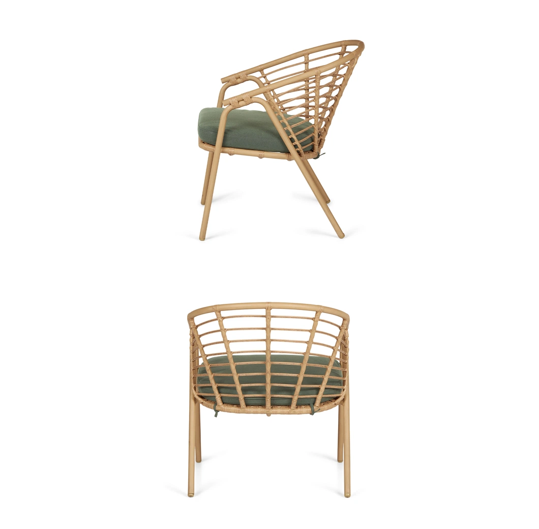 High Loading Garden Outdoor Furniture Rattan Lounge Arm Chair