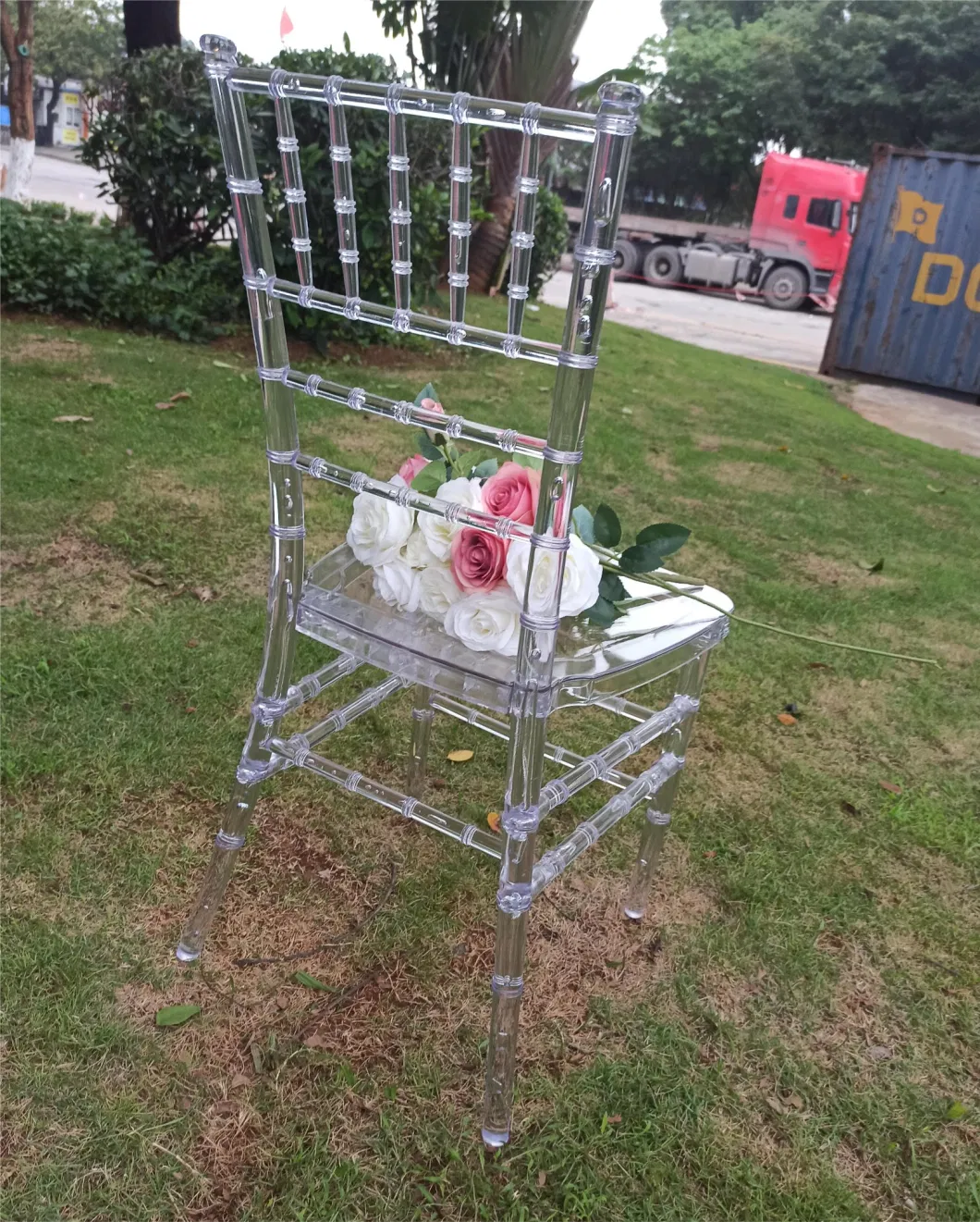 Clear Color Acrylic Chiavari Chair Kd Plastic Silla Tiffany Chair