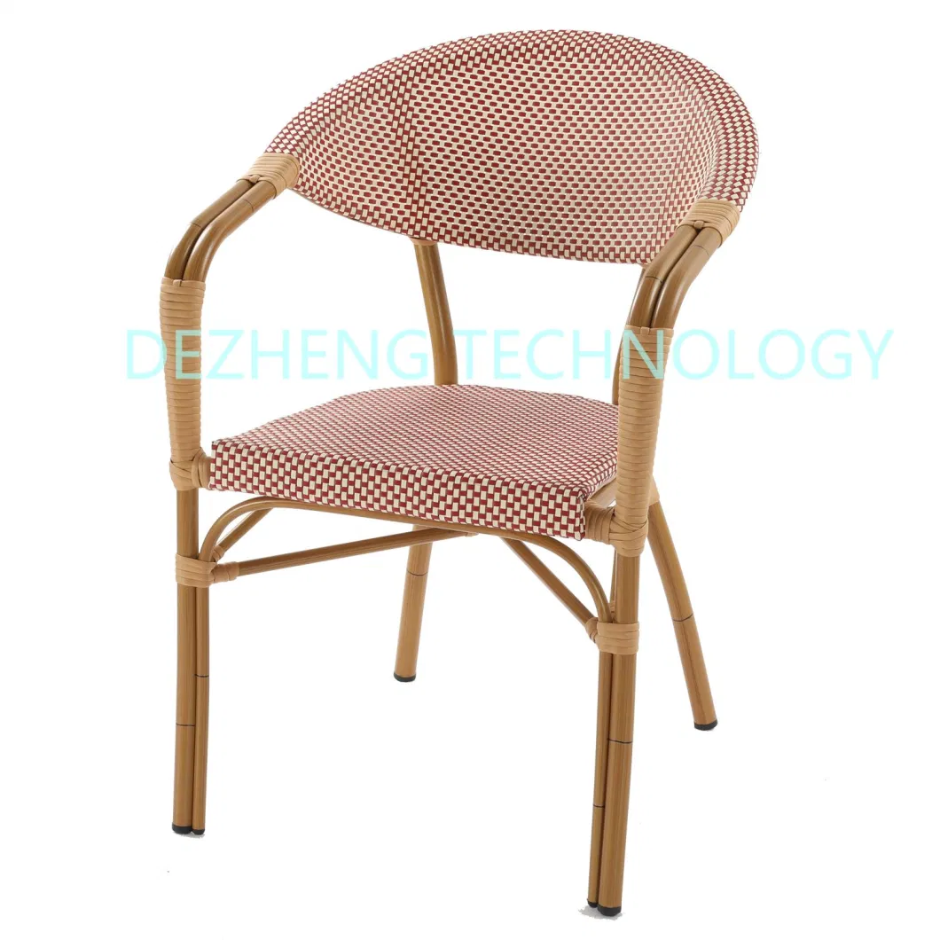 Designer Washable Portable Outdoor Nordic Rattan Stacking Dining Chair