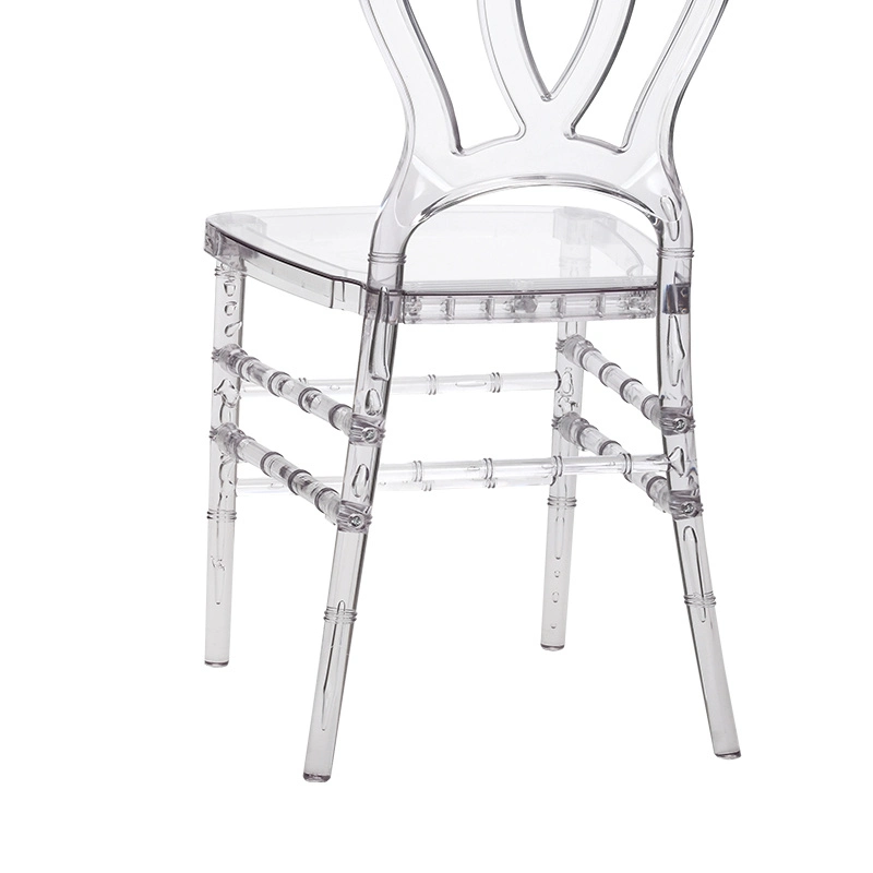 Wholesale Clear Acrylic Crystal Resin Event Tiffany Chiavari Chair Transparent Plastic Dining Weddings and Banquet Chair