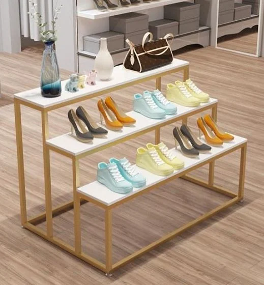 Shoe Rack Clothing Store Light Luxury Island Display Stand