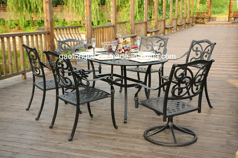 All Weather Cast Aluminum Outdoor Garden Furniture Dining Furniture Set