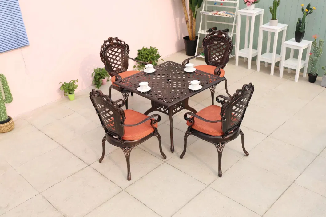 Outdoor Tables and Chairs The Leisure Place Outside The Home Stay Facility Outside The Balcony Waterproof Sunscreen Milk Tea Shop Open Tables and Chairs