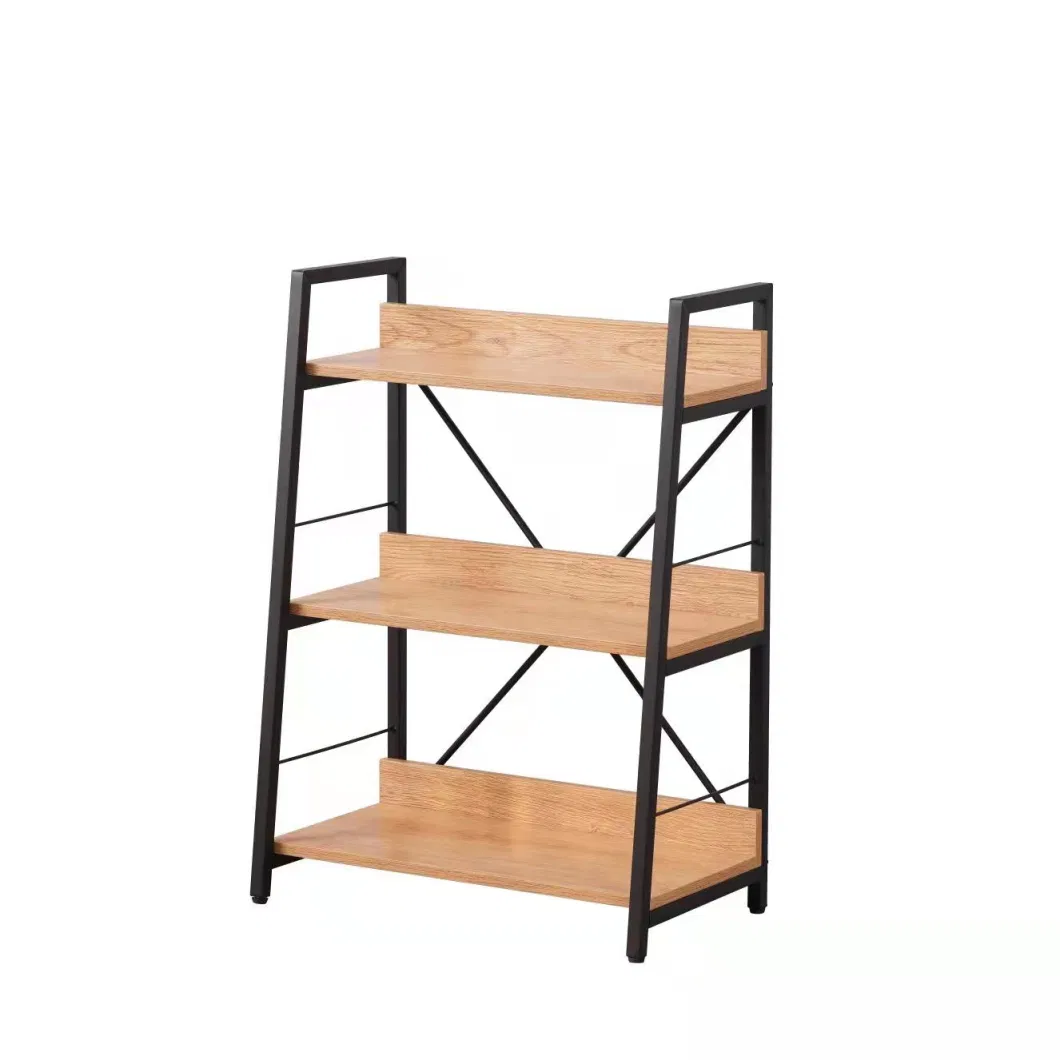China Wholesale Storage Shelves 3-Layers Shelf Book Case Bookshelf Rack for Living Room