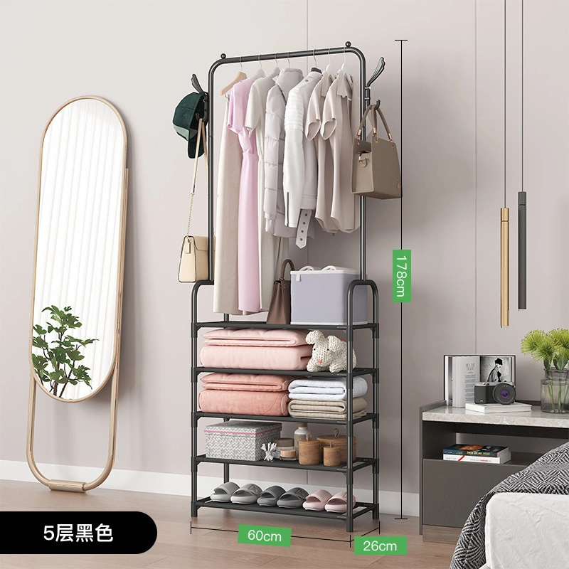 Drying Floor Rack Home Clothes Storage Racks for Shoes Standing Rack