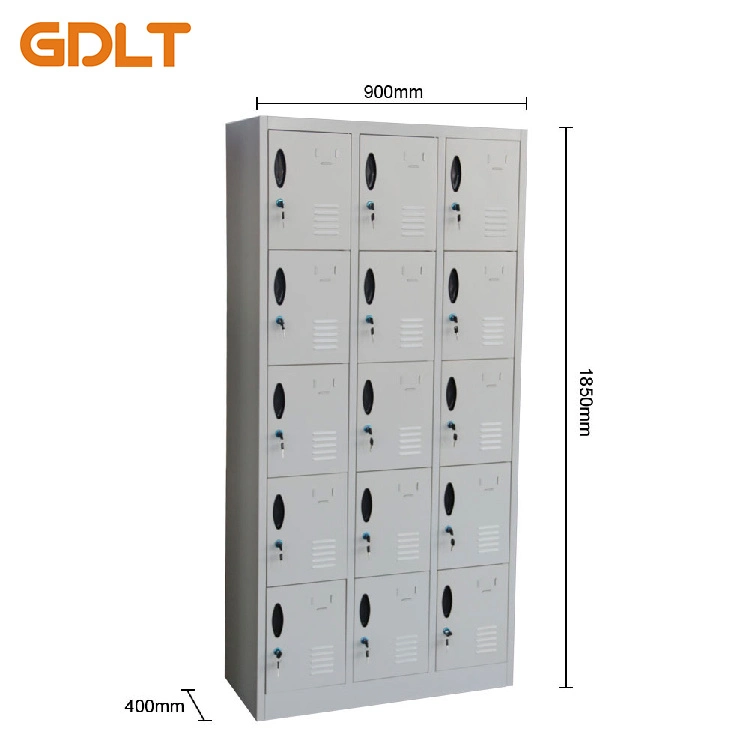 Kd Structure 15 Doors Steel Shoes Locker, Wall Unit Cupboard for School