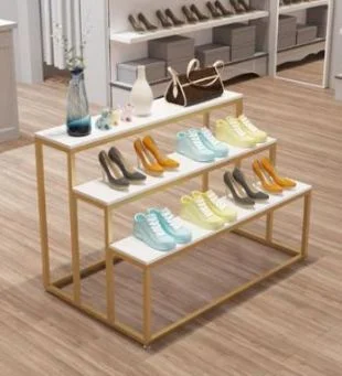 Shoe Rack Clothing Store Light Luxury Island Display Stand