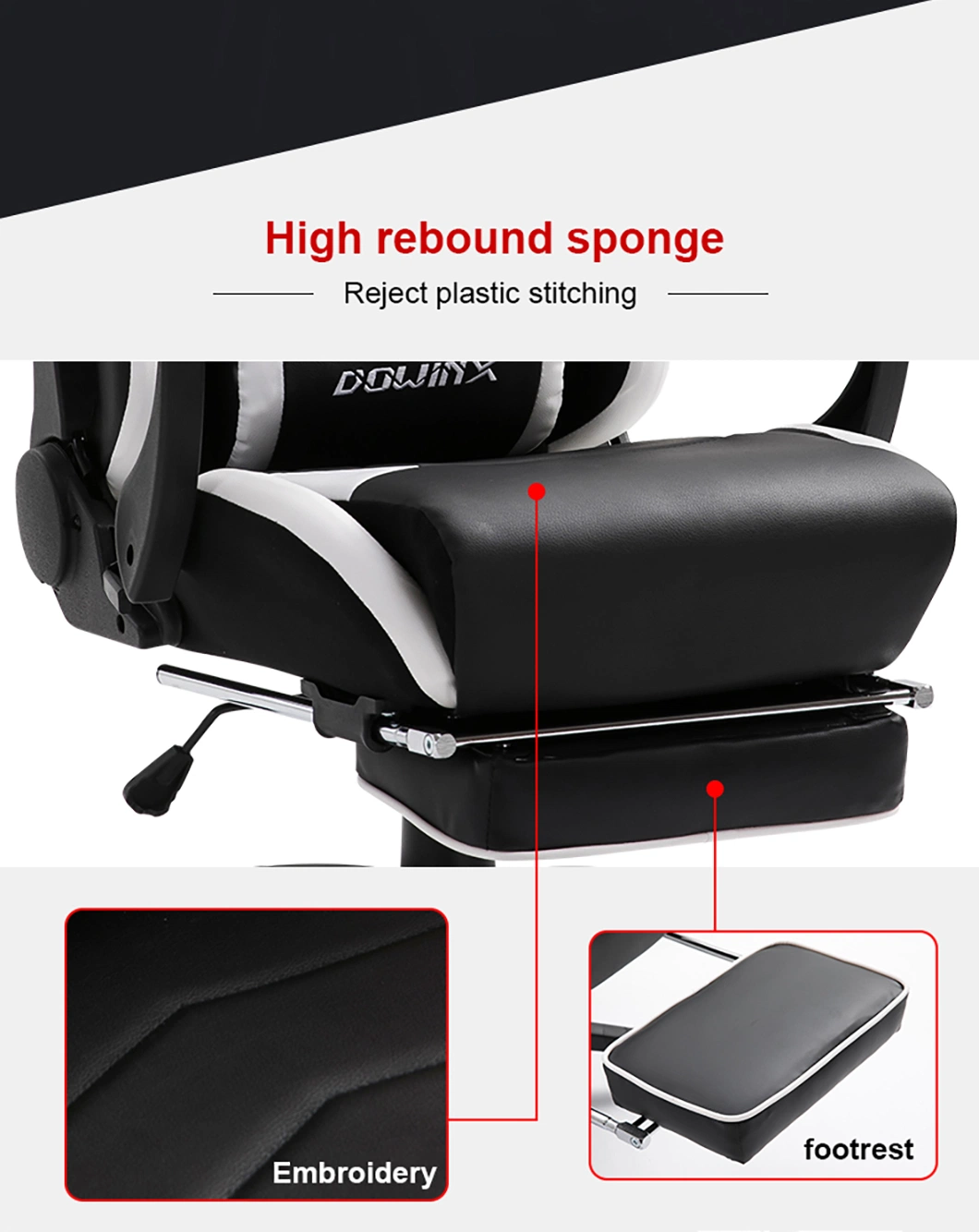 Adjustable Swivel Sport Leather Computer Chair Office Furniture Gaming Chair