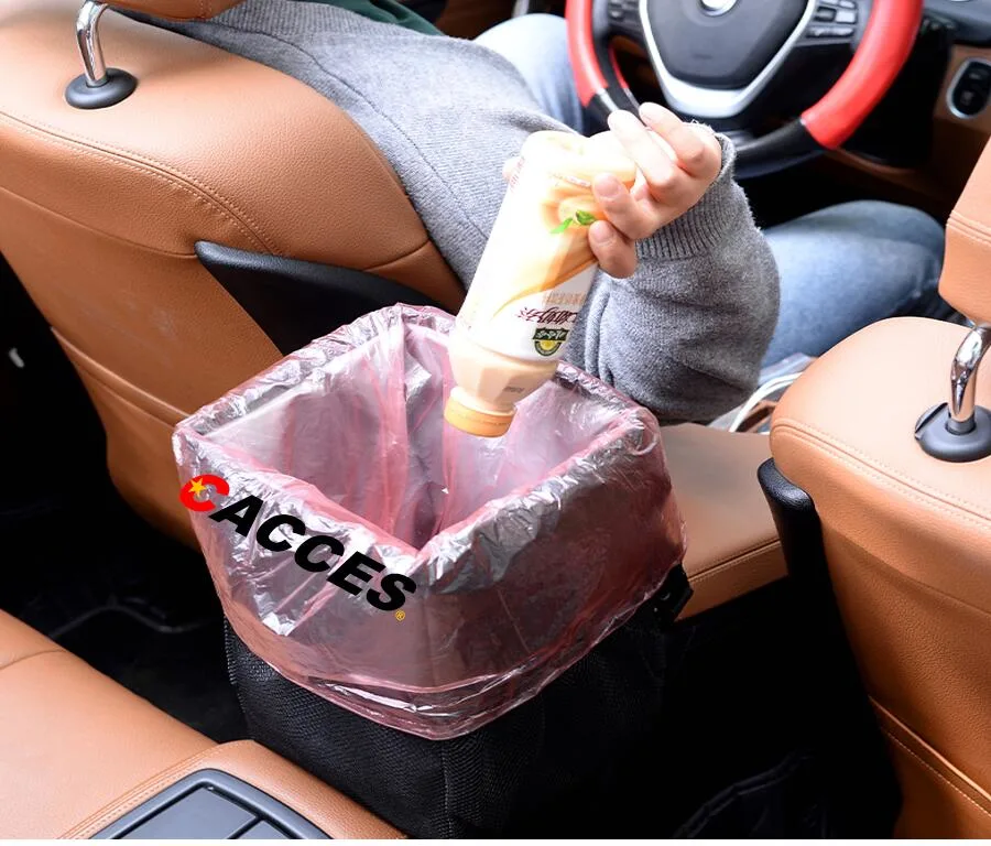 Car Rubbish Bin,Foldable&Waterproof Auto Trash Bag 12L Oxford W/ Lid 3 Mesh Pockets,Car Boot Organiser,Car Bag Storage Can Cooler for Car/SUV/Truck/Minivan/Auto