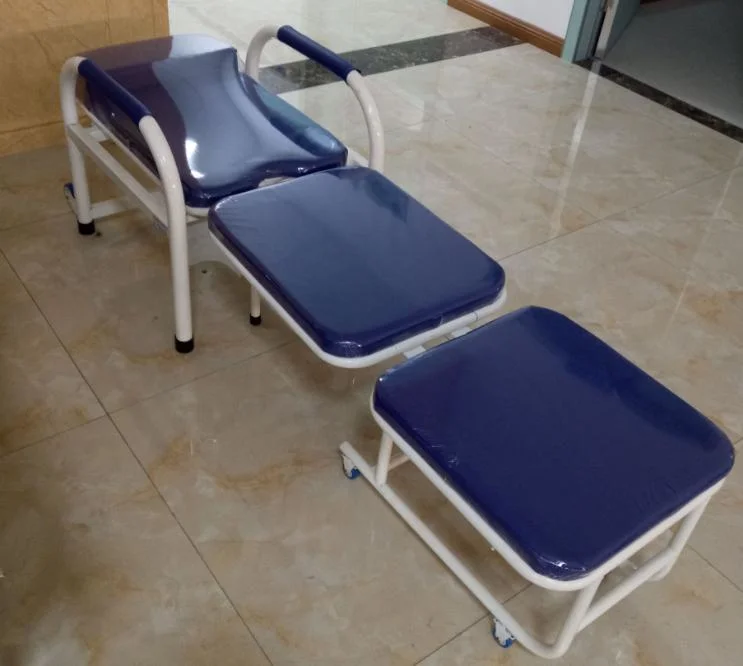 High Quality Professional Collapsible Accompany Patient Hospital Escort Transfusion Medical Chair