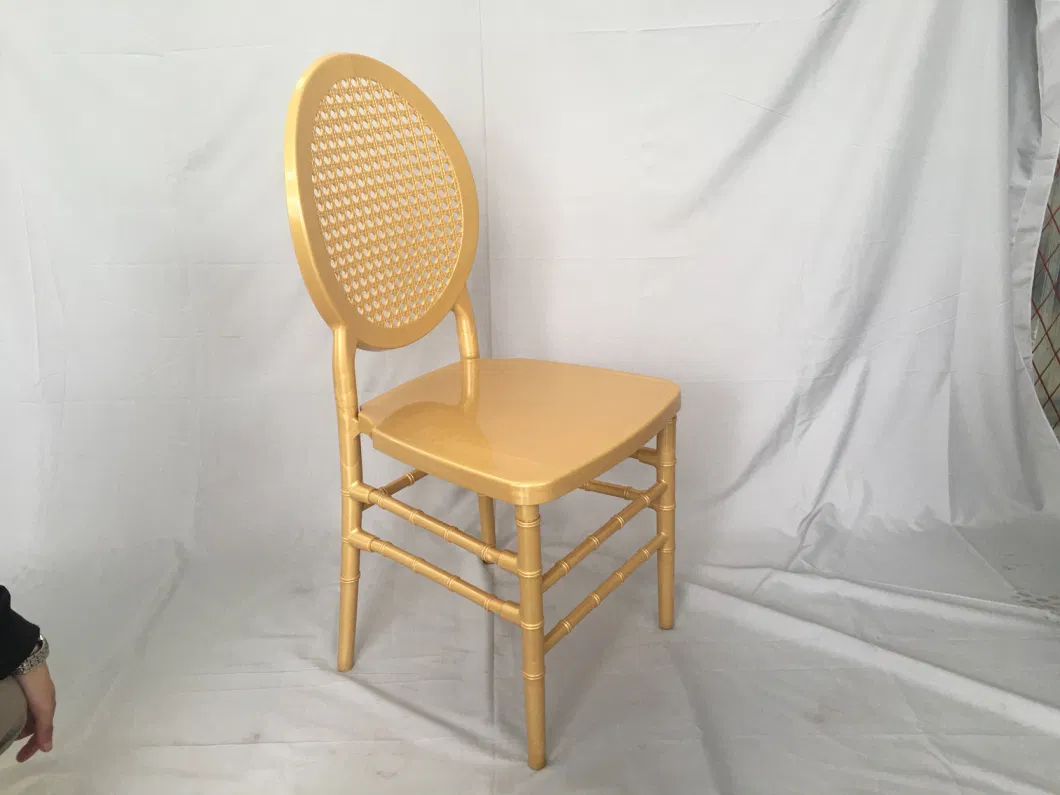 Gold Color PC Resin Chiavari Phoenix Wedding Chair for Banquet