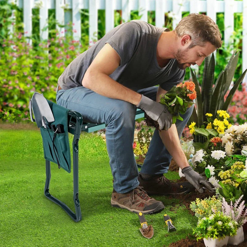 Foldable Outdoor Home Lawn Beach Garden Kneeler and Seat