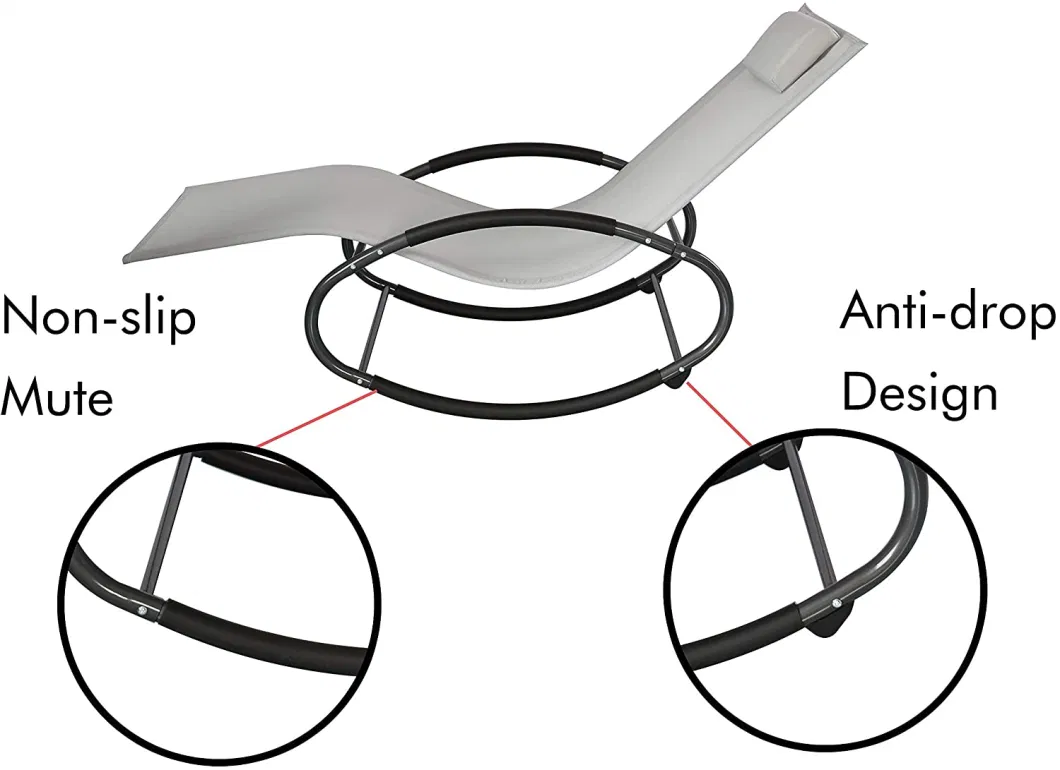 Leisure Recliner Folding Rocking Chair Sun Lounger for Pool Side High Quality Chaise