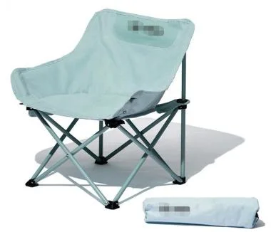 Outdoor Portable Folding Moon Chair Fishing Bench Beach Chair Comfortable Camping Chair Dustpan Chair Stable Support