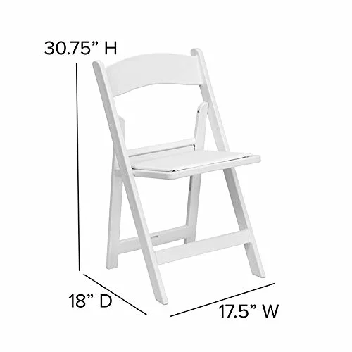 Cheap Price Stackable Tiffany Wedding Event Wimbledon Plastic White Resin Folding Chairs