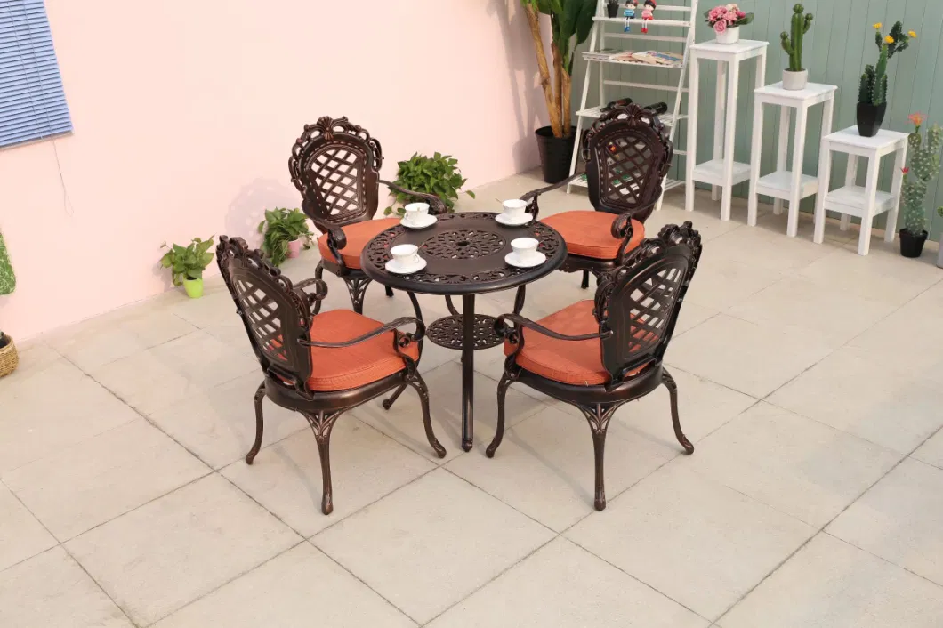 Outdoor Tables and Chairs The Leisure Place Outside The Home Stay Facility Outside The Balcony Waterproof Sunscreen Milk Tea Shop Open Tables and Chairs