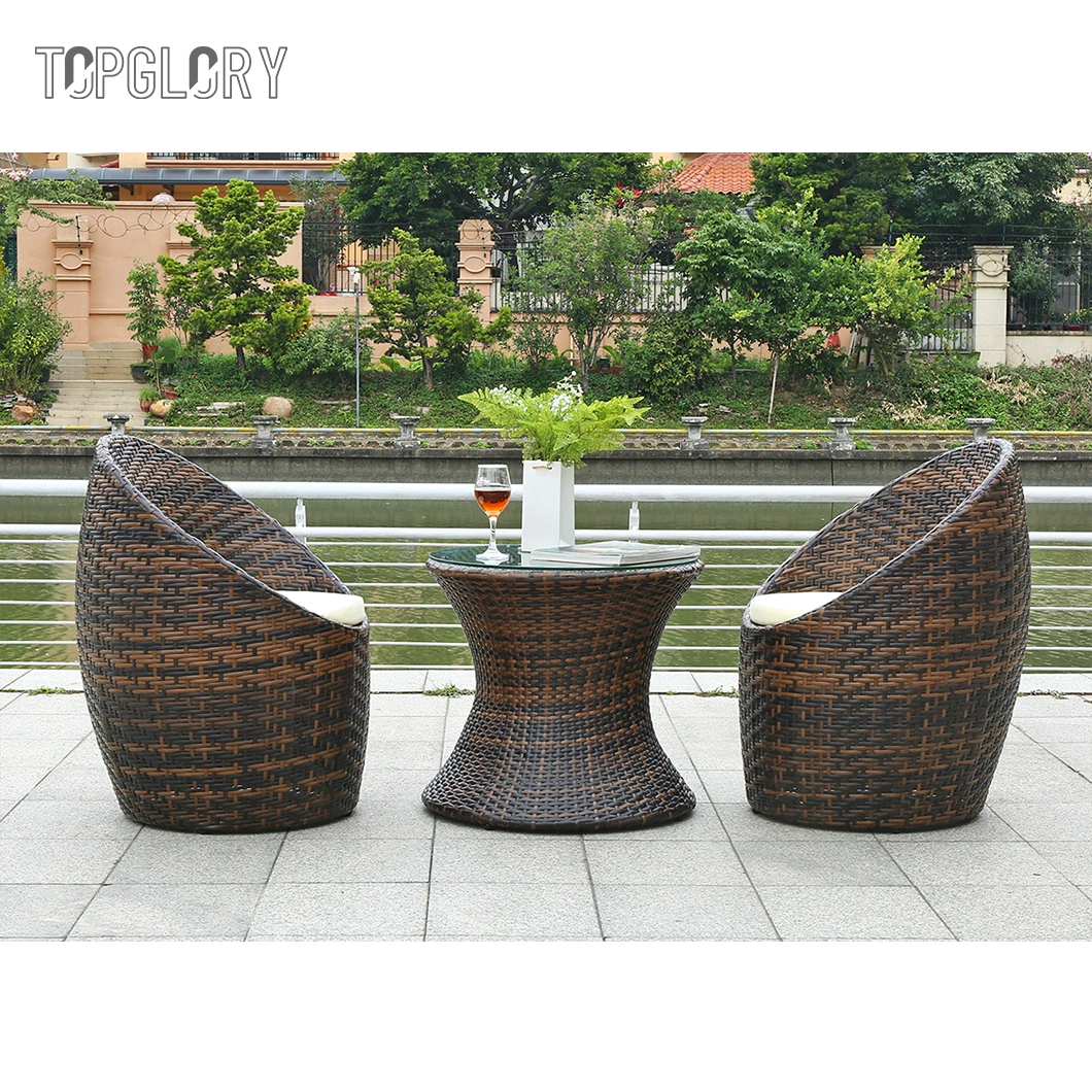 Modern Wholesale Outdoor Garden Patio Aluminum Metal Leisure Coffee Table Furniture Rattan Wicker Chair