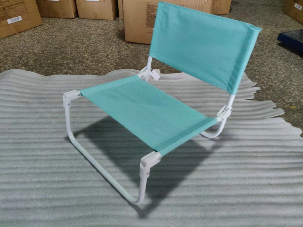 L Shaped Light Weight 1-Position Outdoor Beach Folding Sand Chair Low Profile Beach Chairs