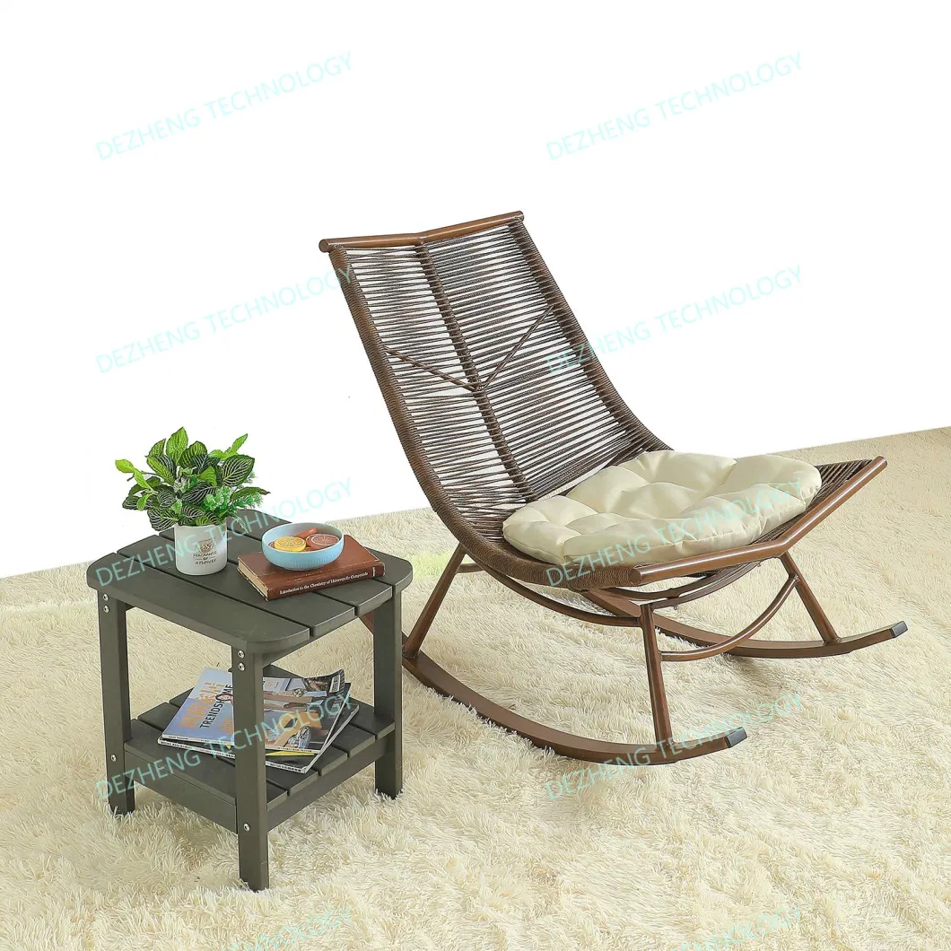 Outdoor Patio Garden Furniture Courtyard Luxury Aluminum Rattan Sun Lounger