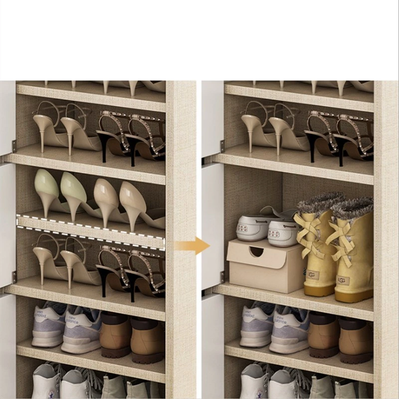 Shoe Rack Simple Doorway Household Economical Storage Room Beautiful Multi-Layer Dustproof Narrow High Vertical Small Shoe Cabinet