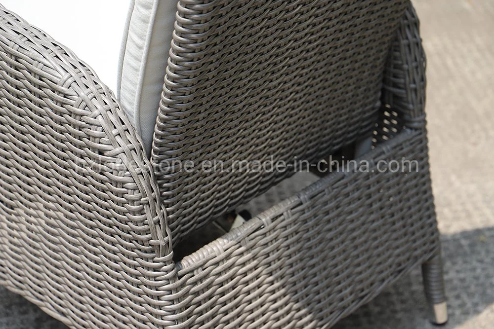 Classic Design Outdoor Chinese Aluminium UV Resistance Garden Recliner Chair PE Rattan Woven Balcony Backrest Adjustable Chair